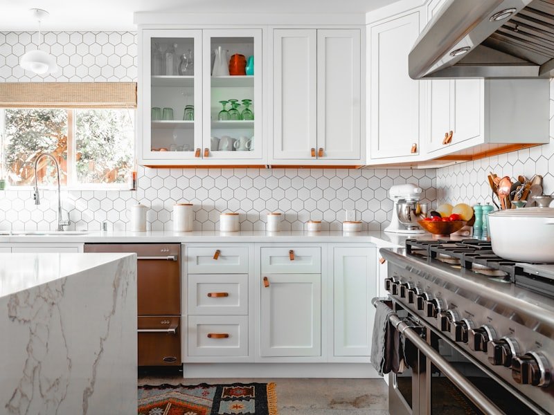 Finished Toronto kitchen with custom cabinetry and stone counters